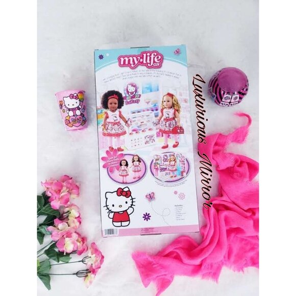 My Life As Hello Kitty Fashion Doll Brown Wavy Hair Pink Outfit Toy New In Box - Picture 4 of 6